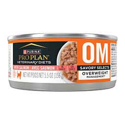 Pro Plan OM Overweight Management Savory Selects Canned Cat Food - Salmon  Purina Veterinary Diets